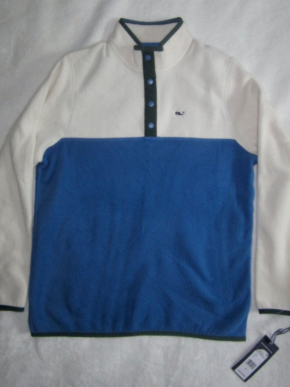 NWT VINEYARD VINES Color Blocked Quarter Snap Fleece Jacket Youth Large